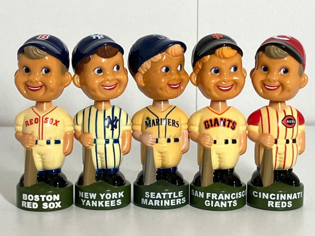 MLB ボブルヘッドボーイ カネボウ フーズ 首振り人形 5体セット 5