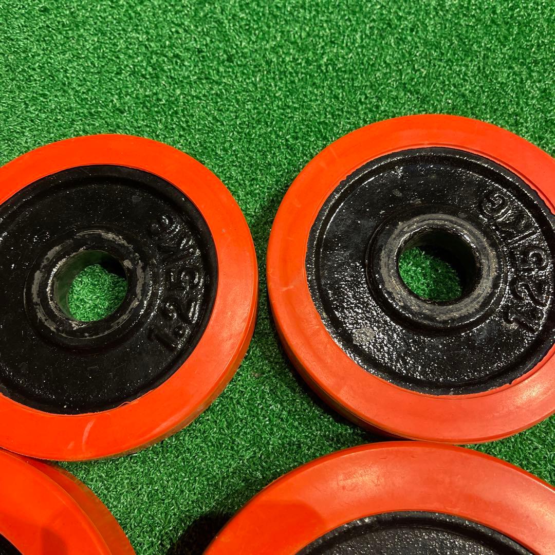 ラバー付きダンベルプレート2,5kg✖︎8枚　1.25kg✖︎4枚　28mm径