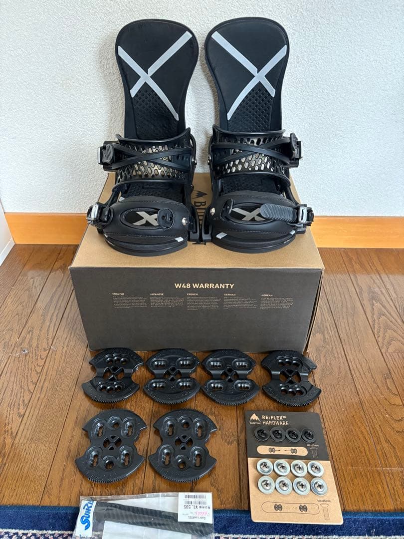 Burton X-BASE MNS M Re-Flex ビンディング　別売品付き
