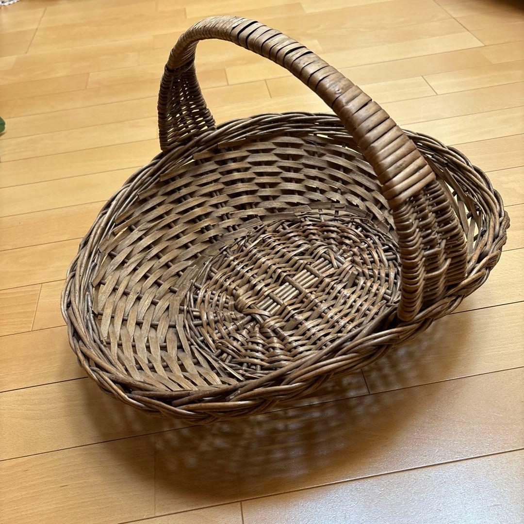 フランス　アンティーク　パニエ　カゴ　バスケット