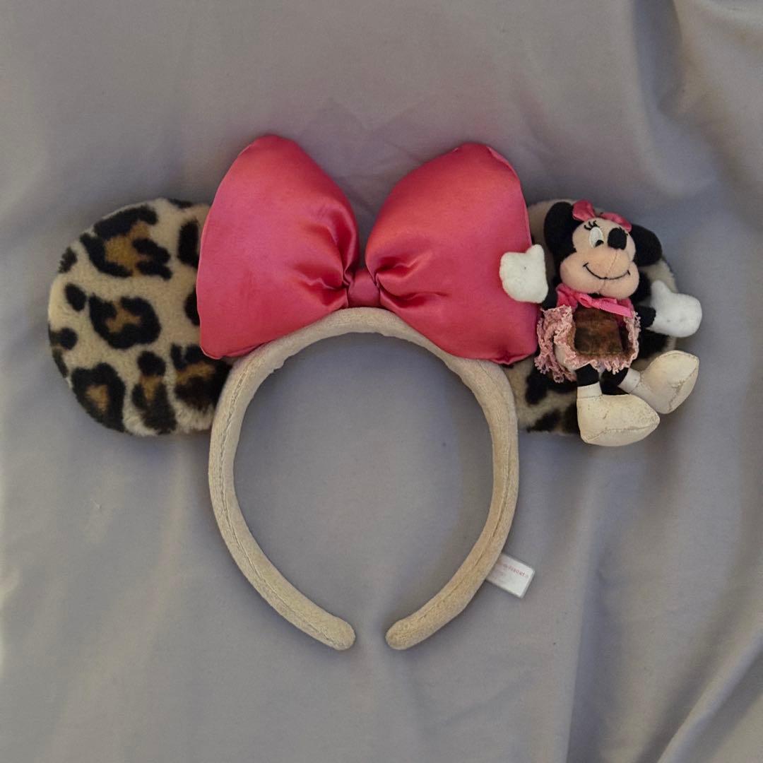 ミニーちゃん ヒョウ柄 カチューシャ 即日発送可能 - メルカリ
