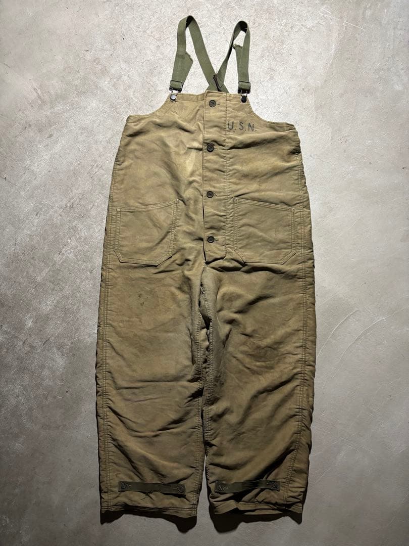 40s US.NAVY N-1 デッキオーバーオール 米軍実物 ヴィンテージ