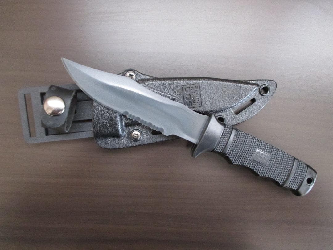 新品　完成模型品　米軍　特殊部隊　SOG SEAL PUP　タクティカルナイフ ボーナスストアPlus＋5％】SOG M37K Seal Pup タイプ ダミーナイフ