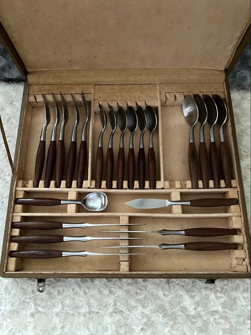 手鍛造　カトラリーセット　ディナーセット〈22本セット〉※オールドダンスク