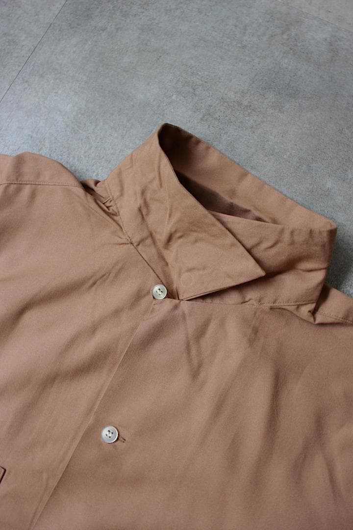 新品 A.R.P. ギャバナロ オープンカラーシャツ レーヨンループカラー