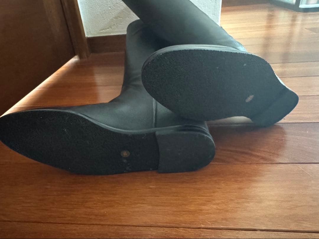 ODETTE E ODILE サイドトップベルト ロングブーツ 黒 23.5cm