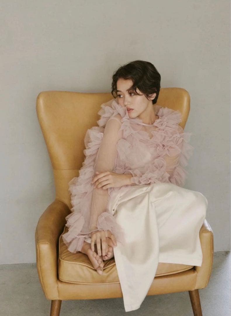 新品タグ無し notre emor チュールトップス ピンク 値下げしました