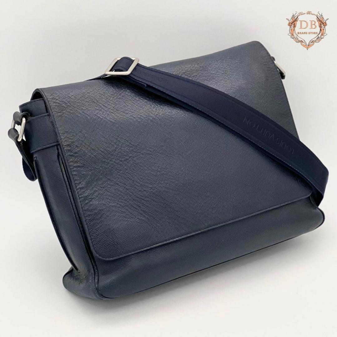 ルイヴィトン タイガ ロマンMM ダークネイビー メッセンジャー ビジネス 紺