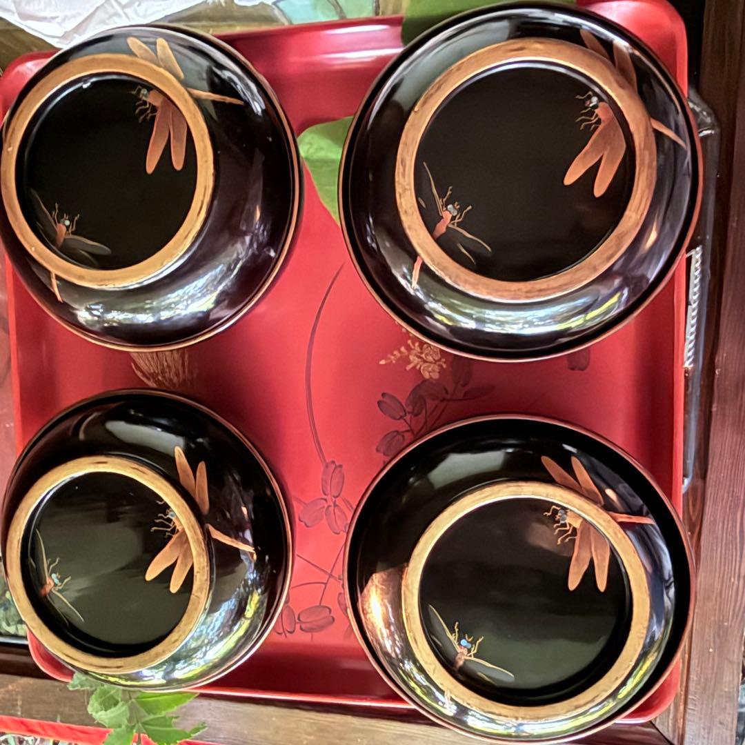 Y様へ感謝お嫁入‼️JAPAN螺鈿蒔絵『蜻蛉かげろう＆菊＆