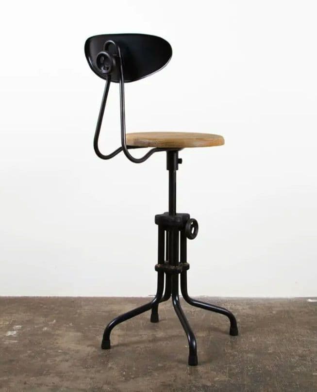 【DISTRICT EIGHT】ガレット ロースツール バックレスト付　椅子