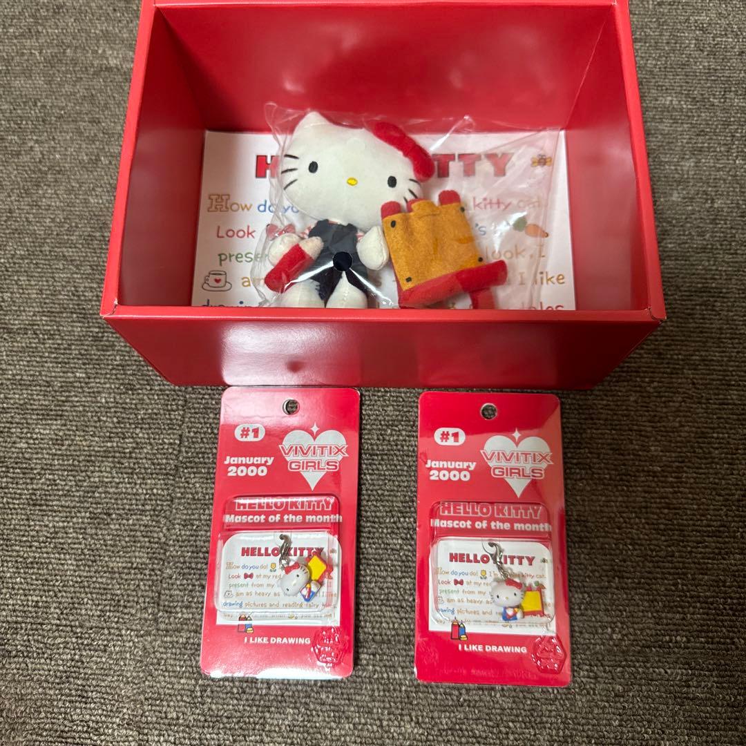 ハローキティ ぬいぐるみ VIVITIX GIRLS イーゼル レア