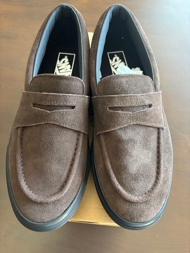 vans スエードローファー　ブラウン　26.5