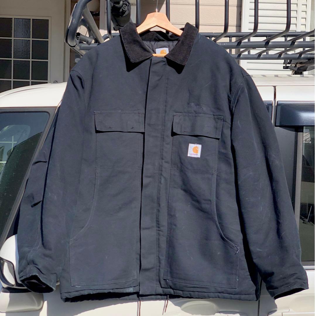ま*様 Carhartt トラディショナルコート ブラック 90's 希少フード