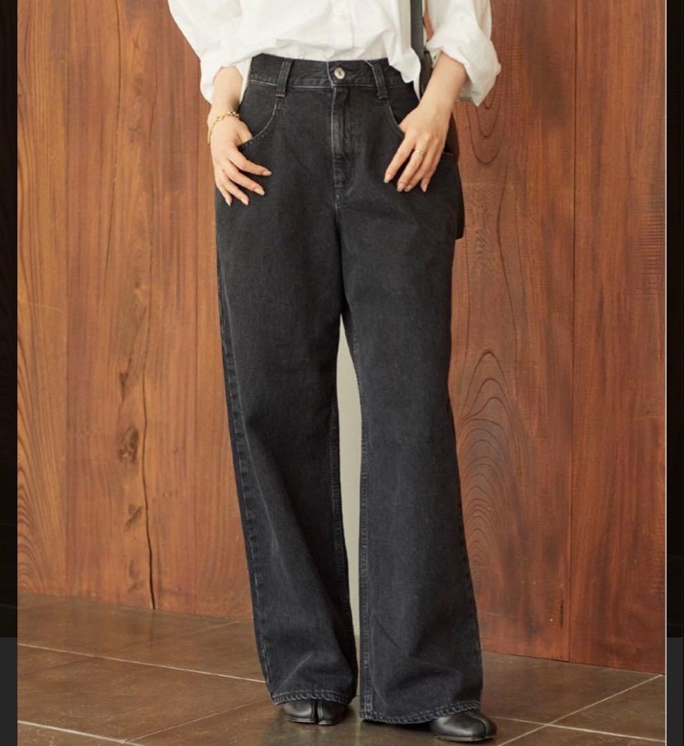 plage R'IAM WIDE デニム ブラック 34 - メルカリ