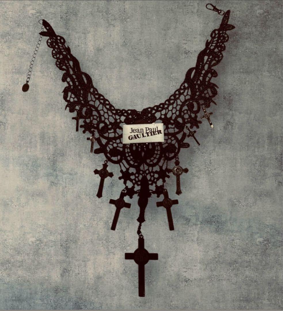 ☆一点物☆ジャンポールゴルチエ スカルヘッドクロスチョーカー