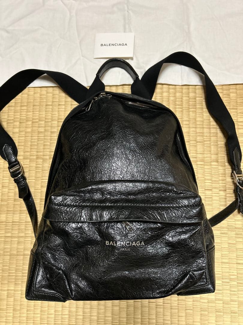 BALENCIAGA リュック レザー 黒