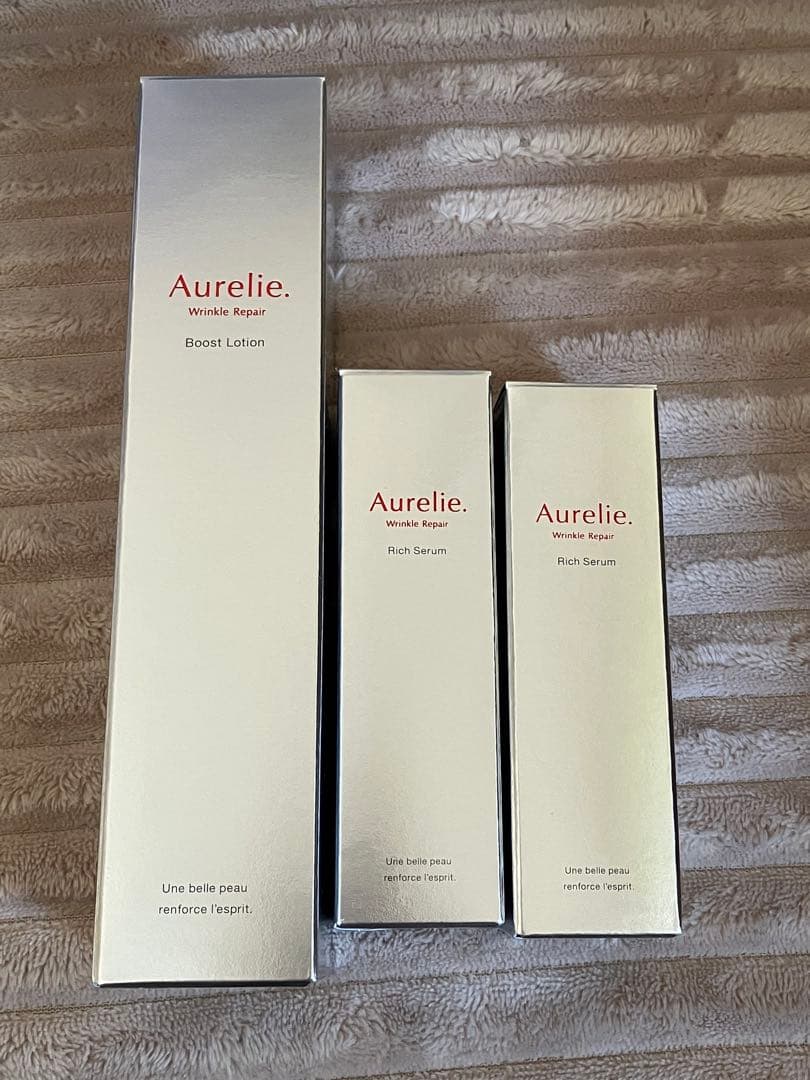 新品 Aurelie オレリー リンクルリペア ブーストローション＆セラム2本