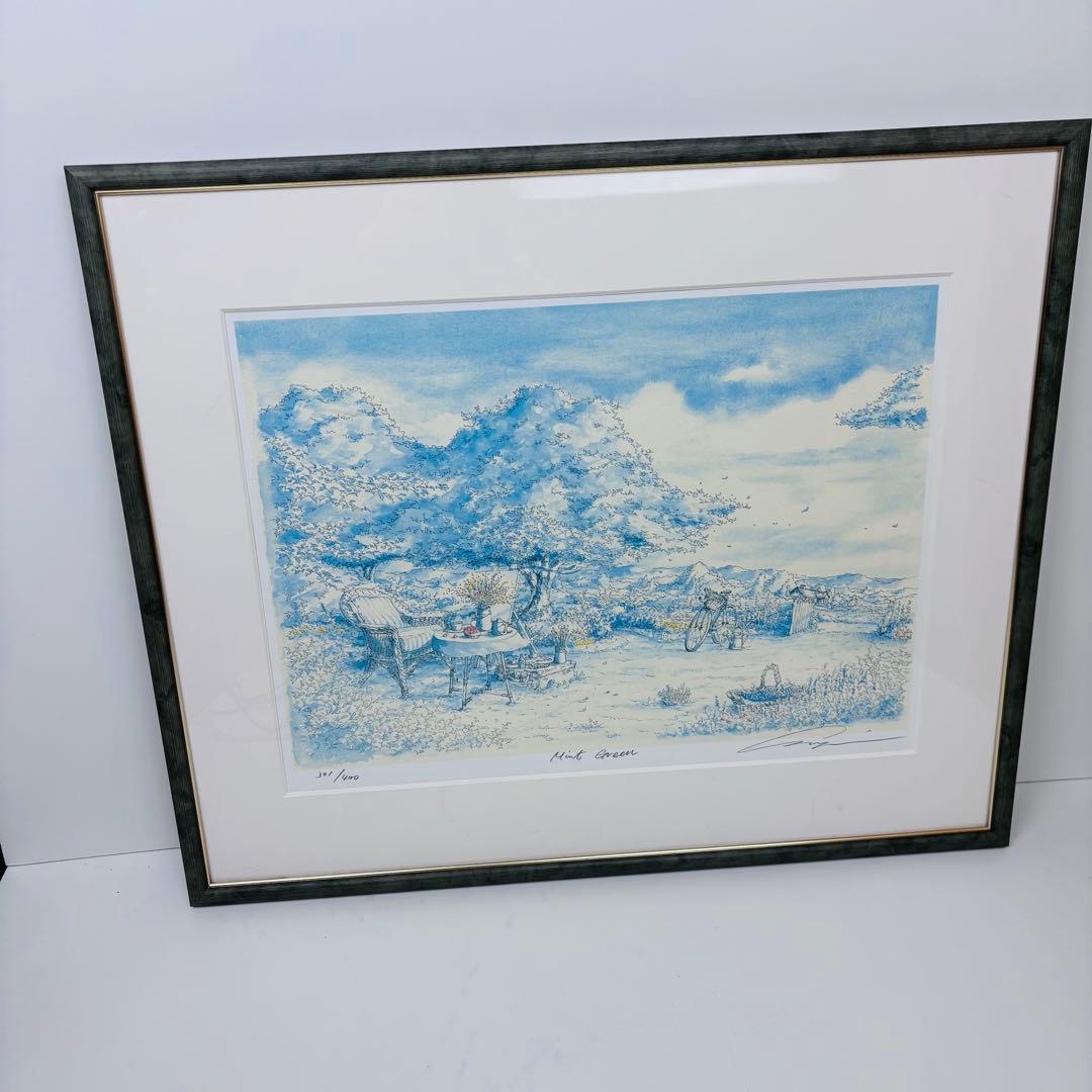 美品】内田新哉リトグラフ mint green ミントグリーン301/400 - メルカリ