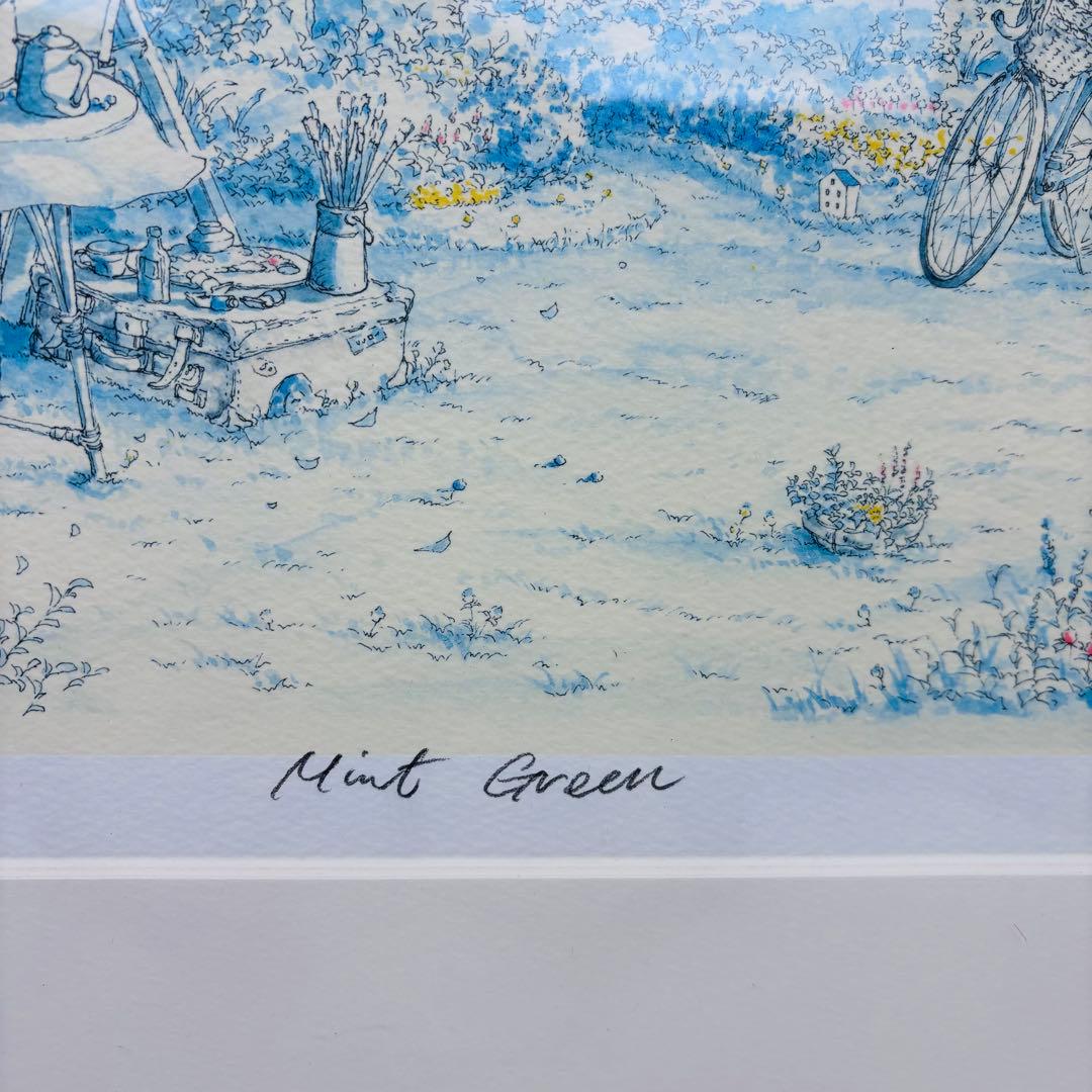 美品】内田新哉リトグラフ mint green ミントグリーン301/400 - メルカリ