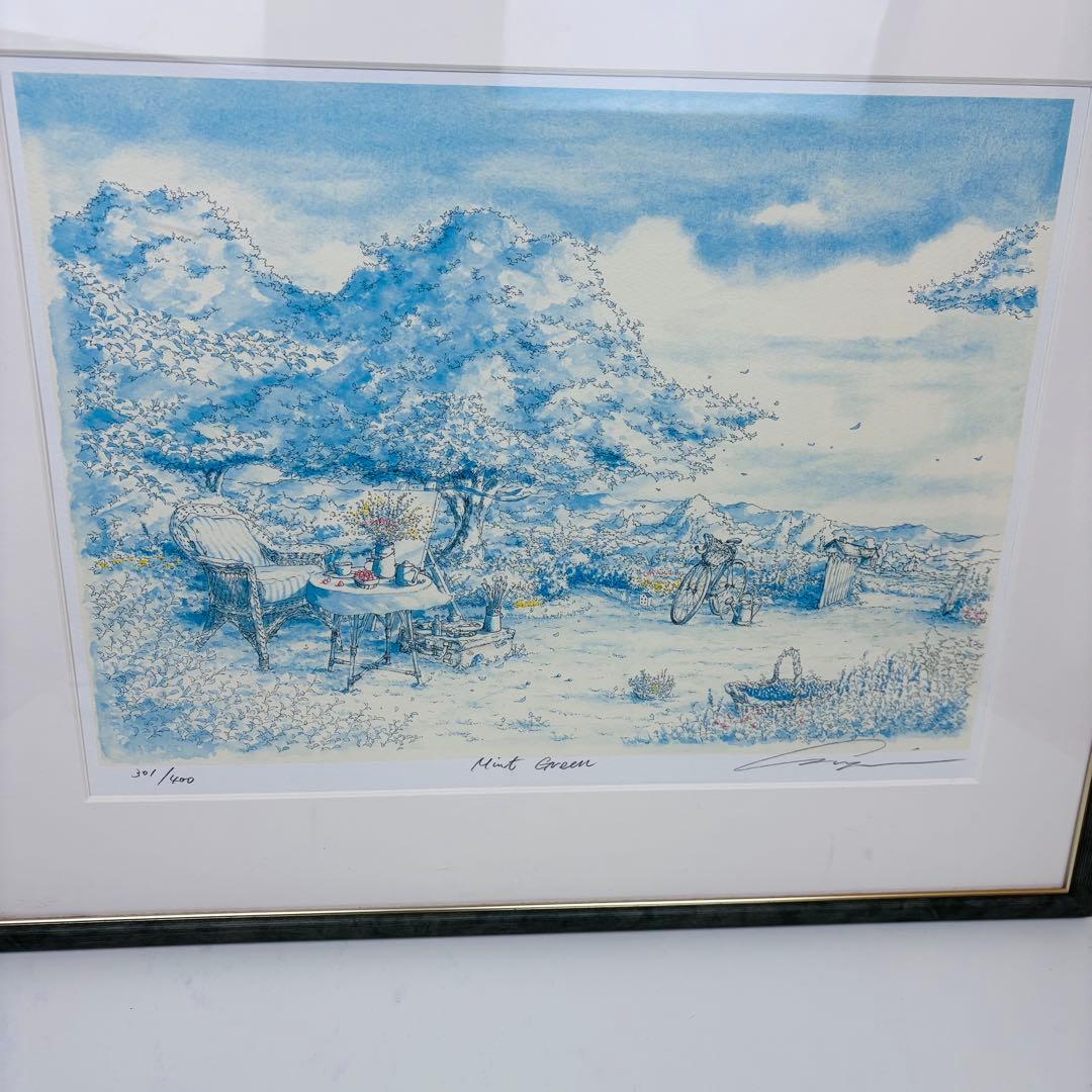 美品】内田新哉リトグラフ mint green ミントグリーン301/400 - メルカリ