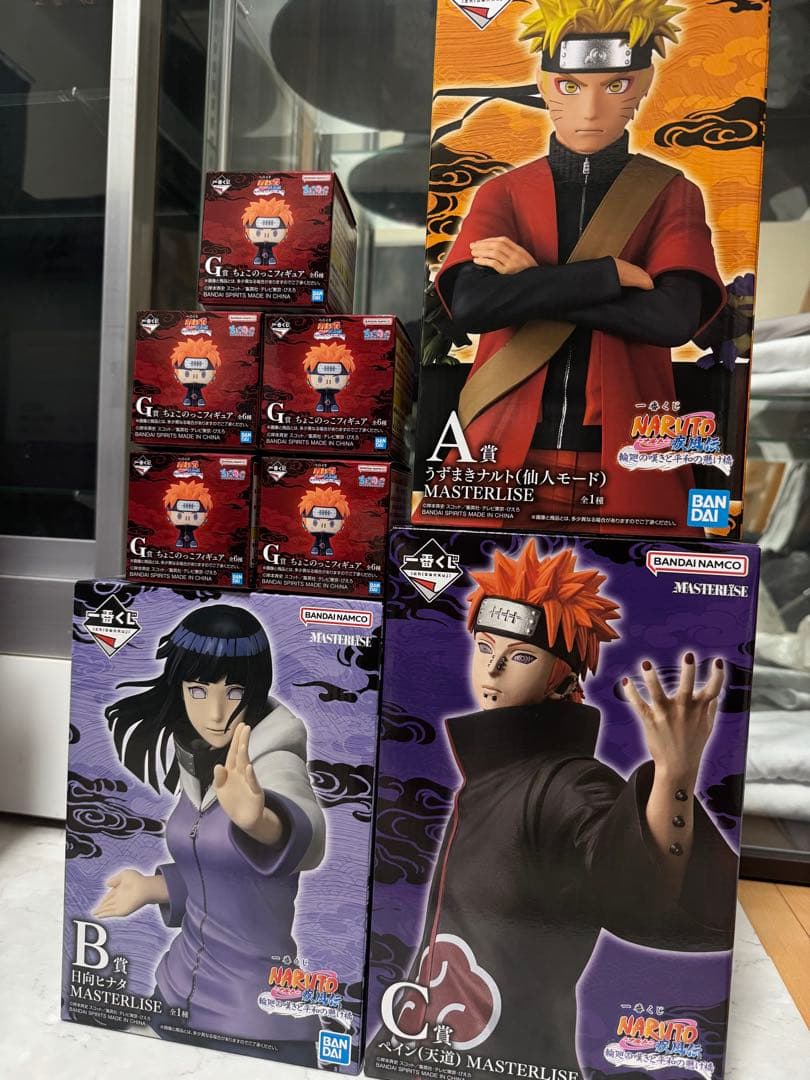 一番くじ NARUTO-ナルト- 疾風伝 A賞　B賞　C賞　G賞×5 セット