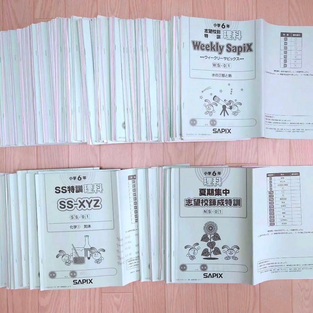 2024年受験 SAPIX サピックス 6年生 テキスト 理科 1年分他