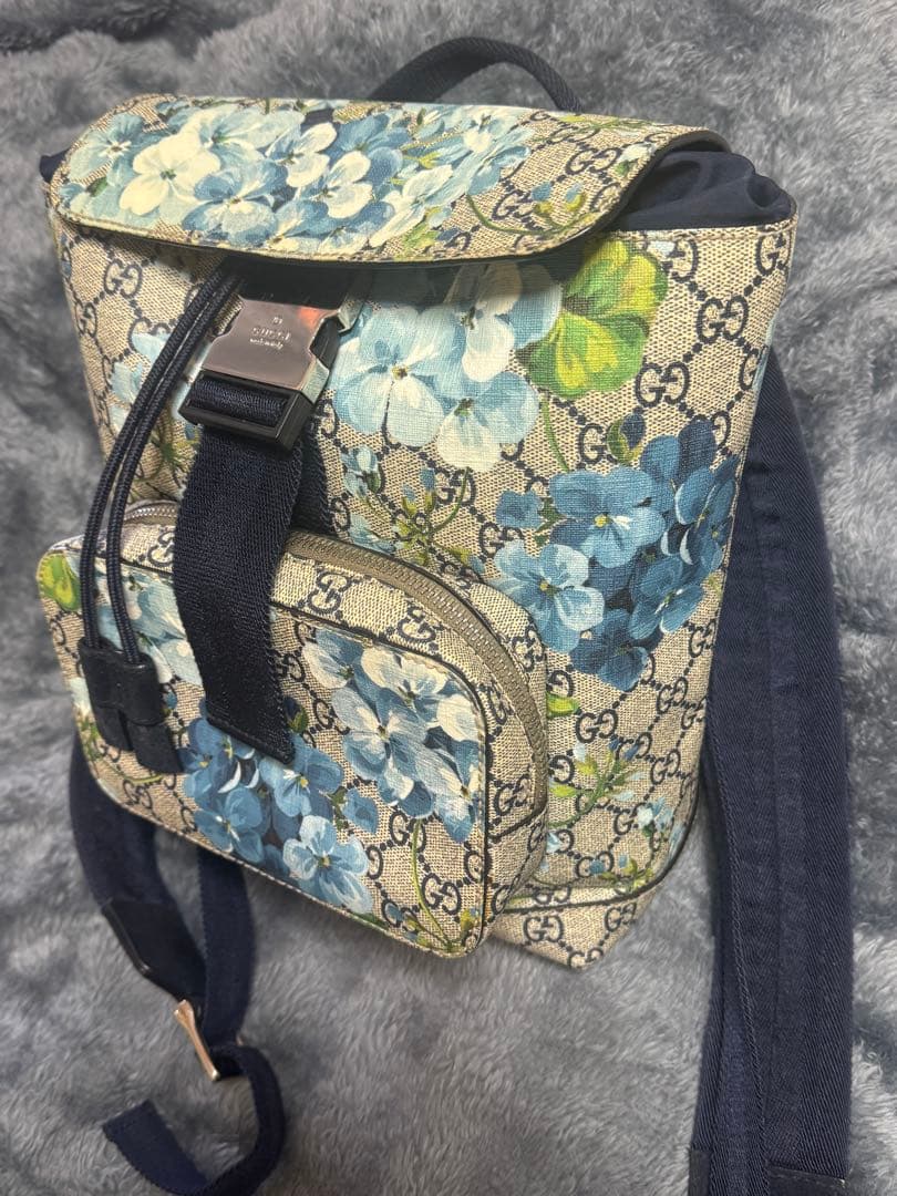 GUCCI ブルームス　バックパック　花柄リュック GG グッチ バックパック リュックサック 546327 GGブルームス ベージュ