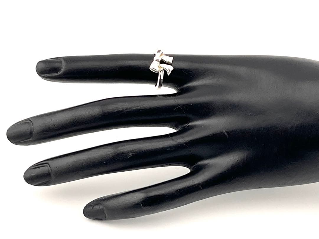 c924 オールド ティファニー 1990 リボン リング 925 約8.5号 - メルカリ