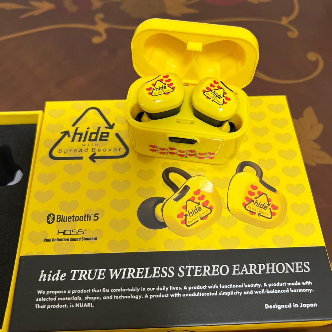 hide♡Yellow Heart ワイヤレスイヤホン　数量限定 新品未開封hideワイヤレスイヤホン数量限定Yellow Heartの通販 by