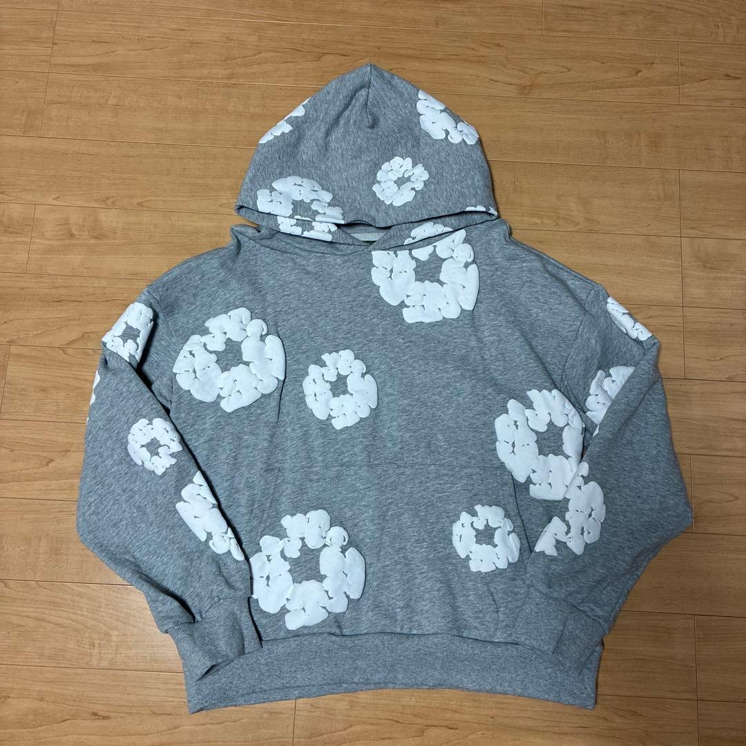 DENIM TEARS グレー 花柄 パーカー S