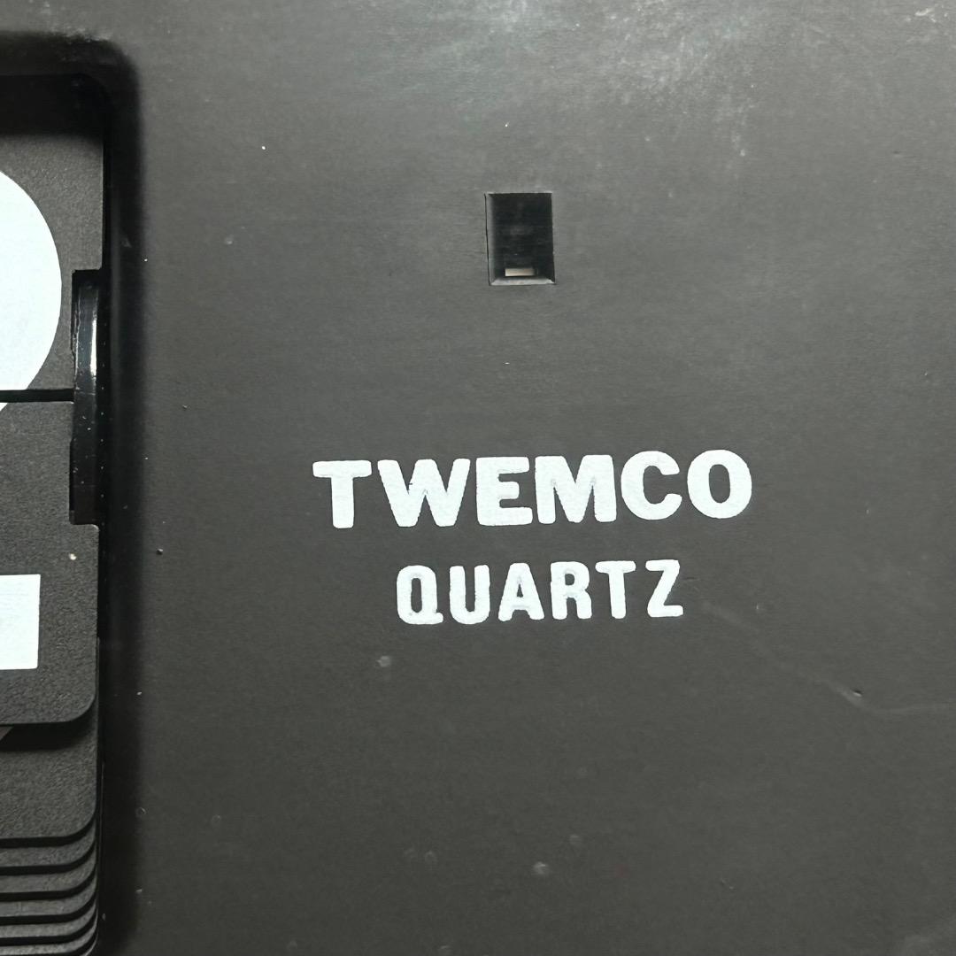 訳あり ジャンク品 TWEMCO トゥエンコ パタパタ時計QD-35 ブラック