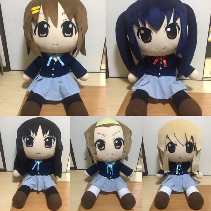 大幅値下げ！ けいおん！ 超特大びっくりびっぐぬいぐるみ 5体フル