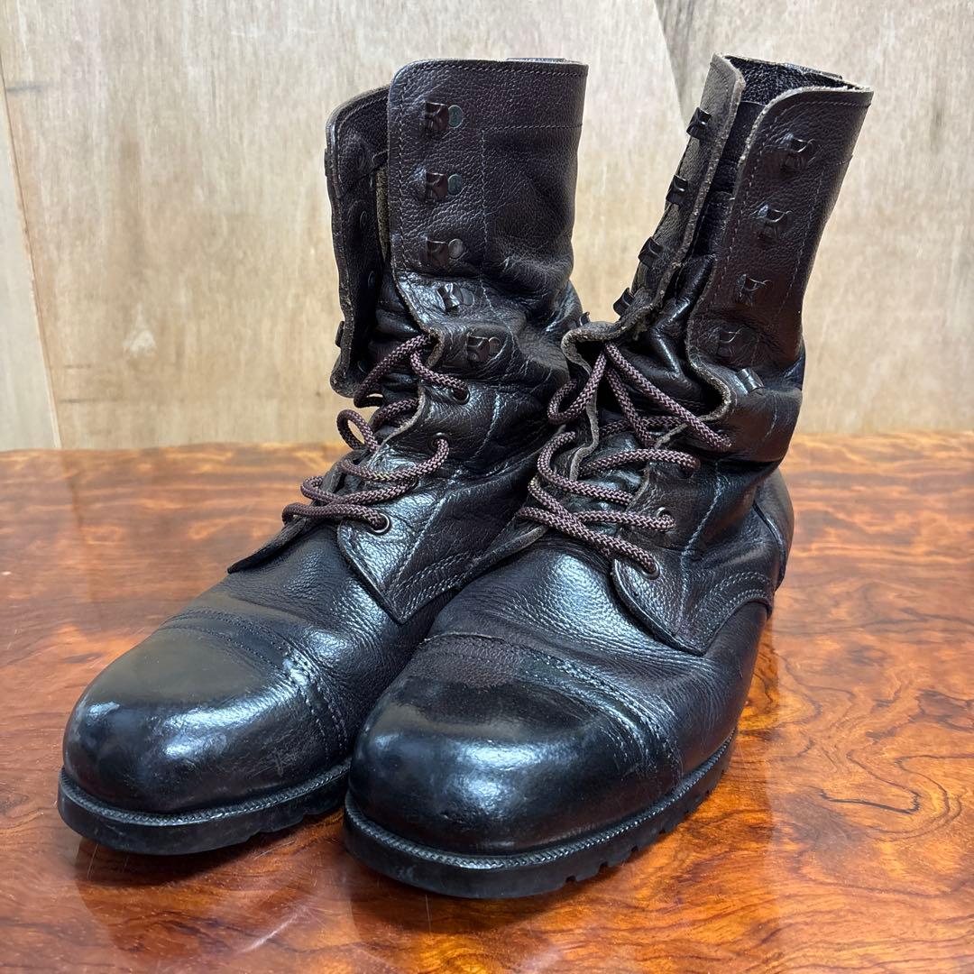 ミリタリーブーツ 黒 レザー ハイカット　26㎝0202o185