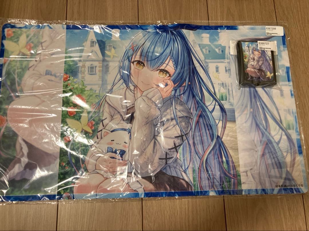 ホロライブ 雪花ラミィ プレイマット スリーブセット 未開封　ぽる家　みるくりむ