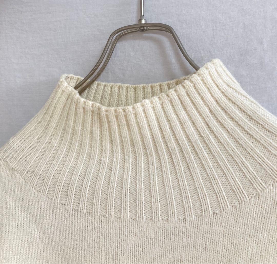 スコットランド製 MHL. マーガレットハウエル ウール タートル ニット