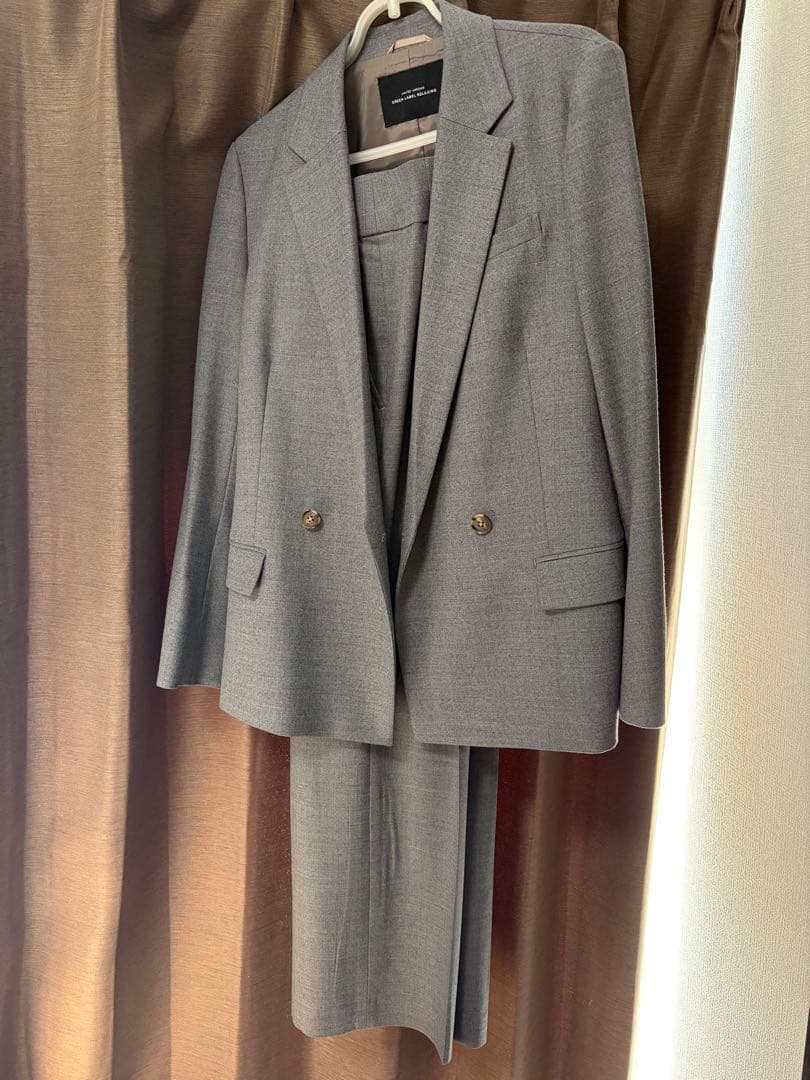 グレー　スーツセット　green label relaxing セール】 REDA グレンチェック HX 1プリーツ スーツパンツ