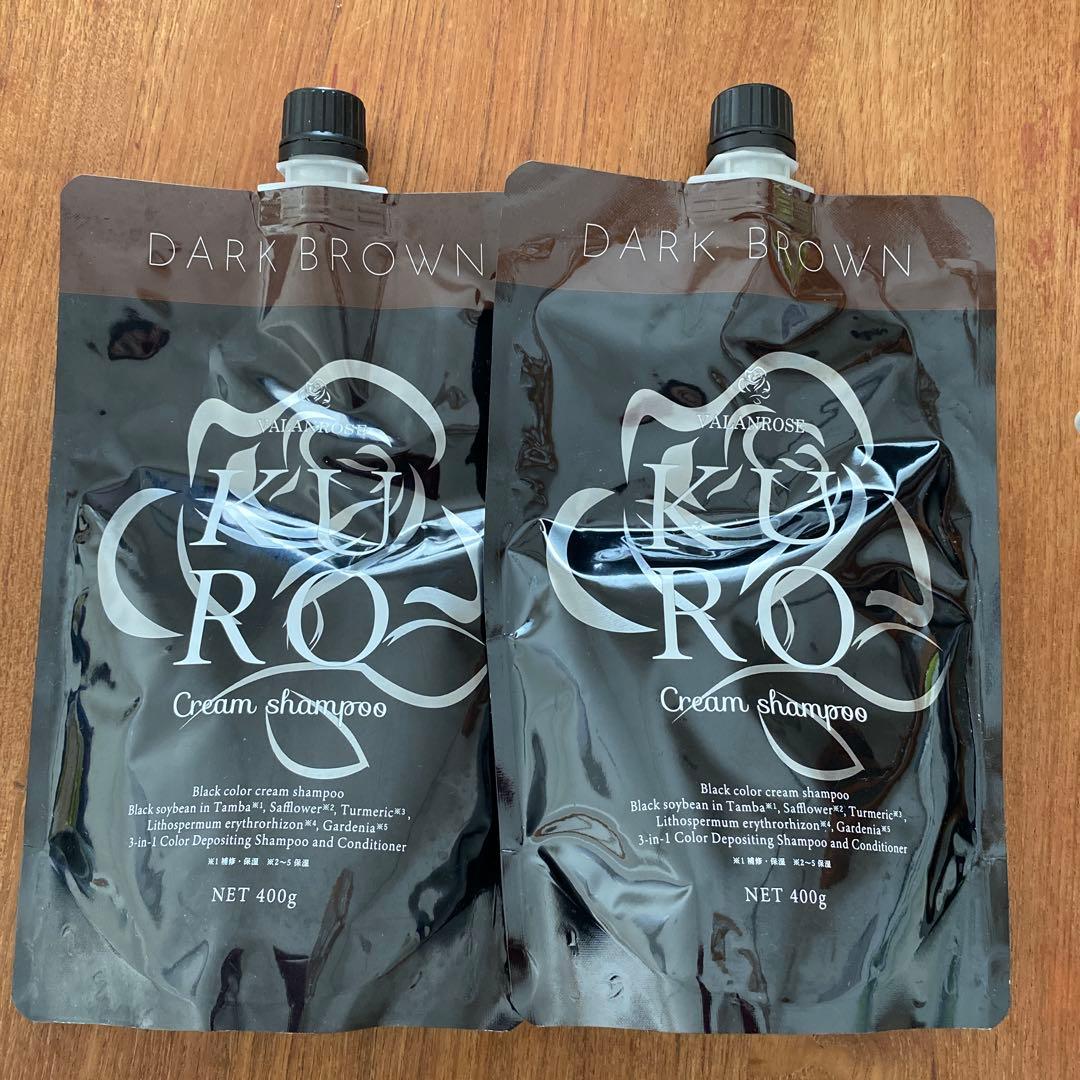 ダークブラウン クリームシャンプー 400g 2個セット