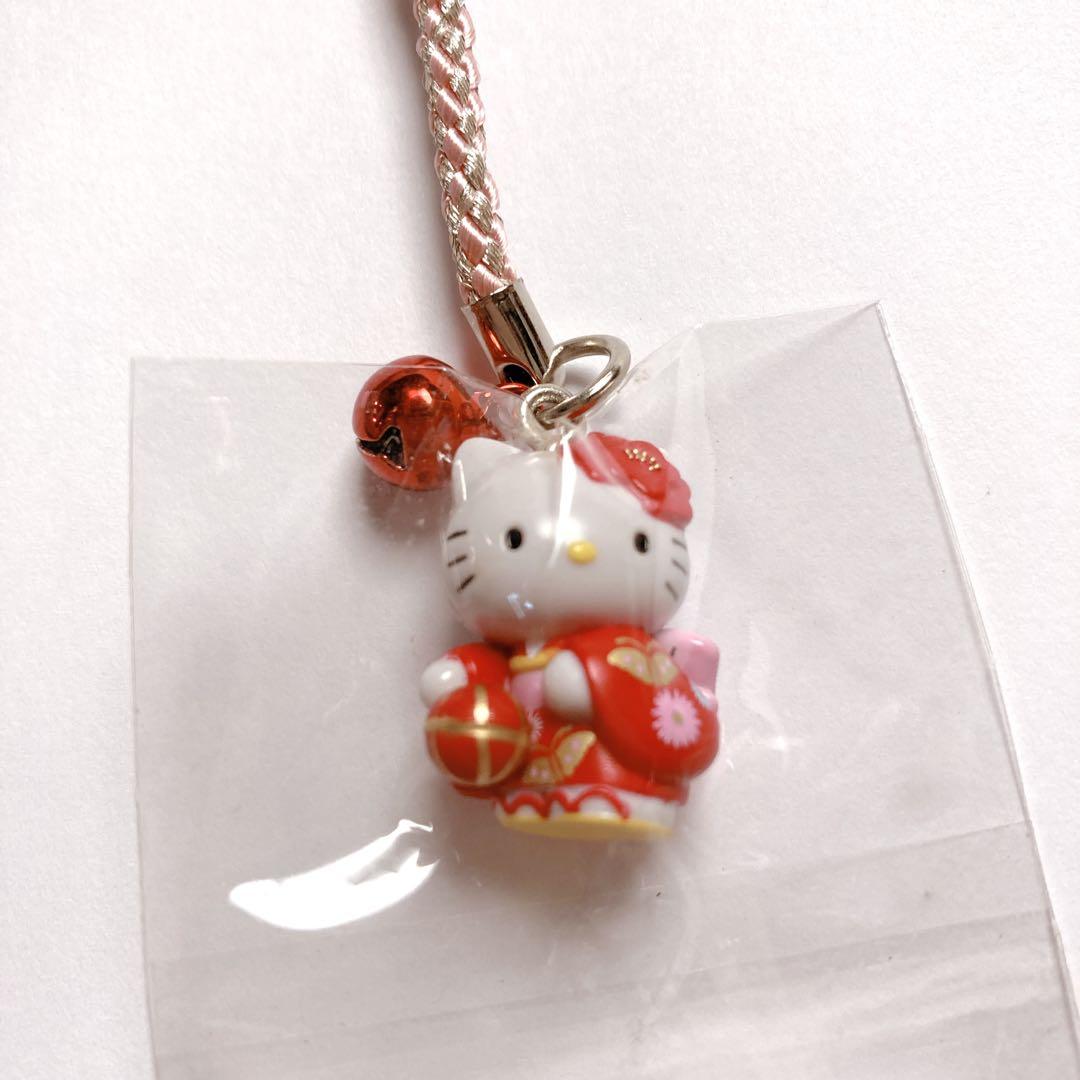 未使用 ご当地キティ 金沢限定 加賀友禅 和服 着物 ハローキティ 根付