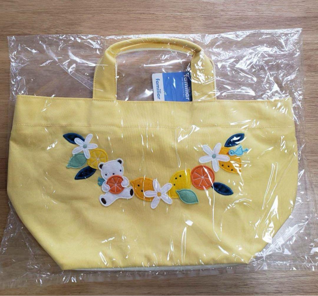 お値下げ！新品タグ付familiarレモン ファミちゃん刺繍 トートバッグ familiar（トートバッグ）のフリマアイテム一覧