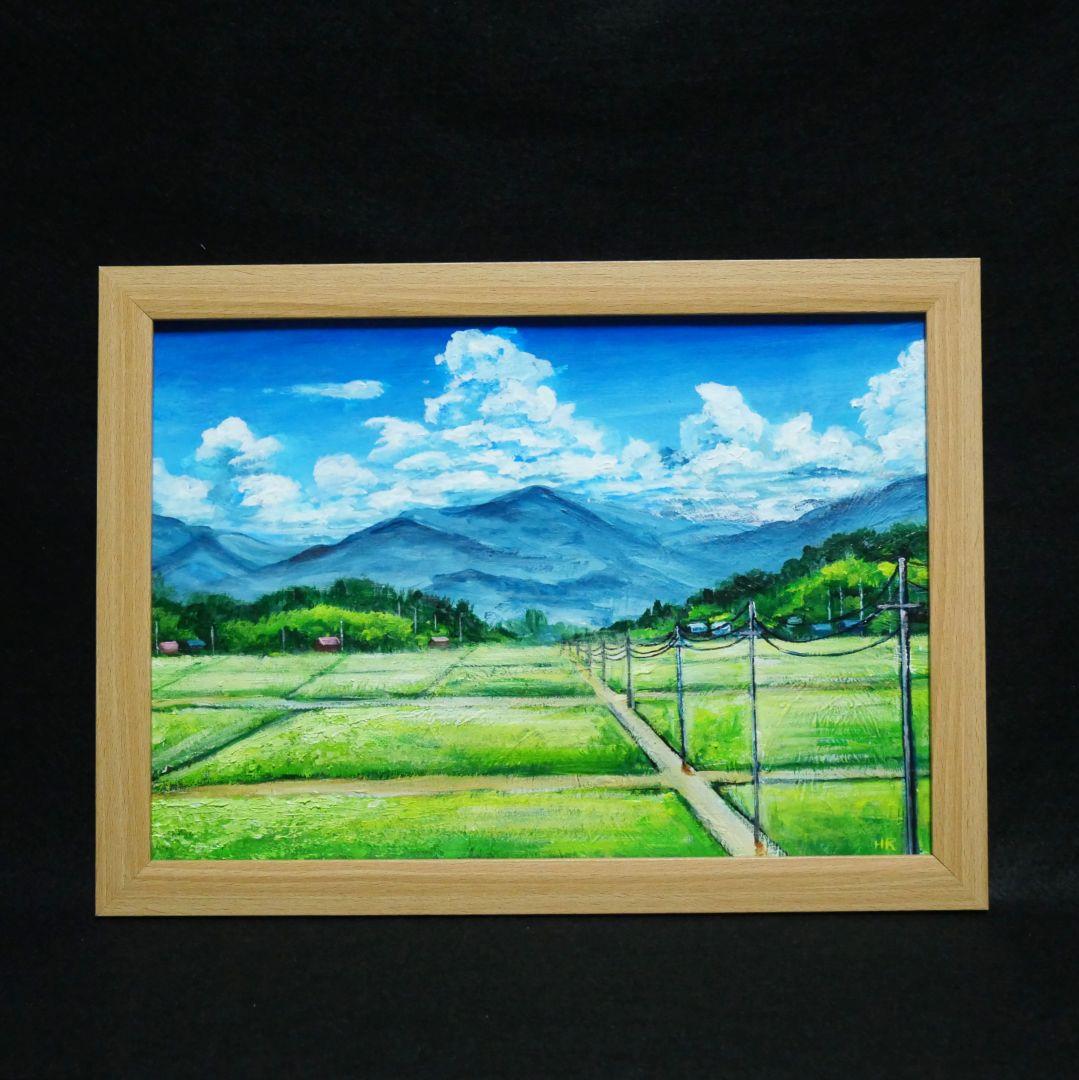 油絵 絵画 【真夏の田んぼ】 油絵 絵画 【真夏の田んぼ】 絵画 HR 通販 16406207｜Creema