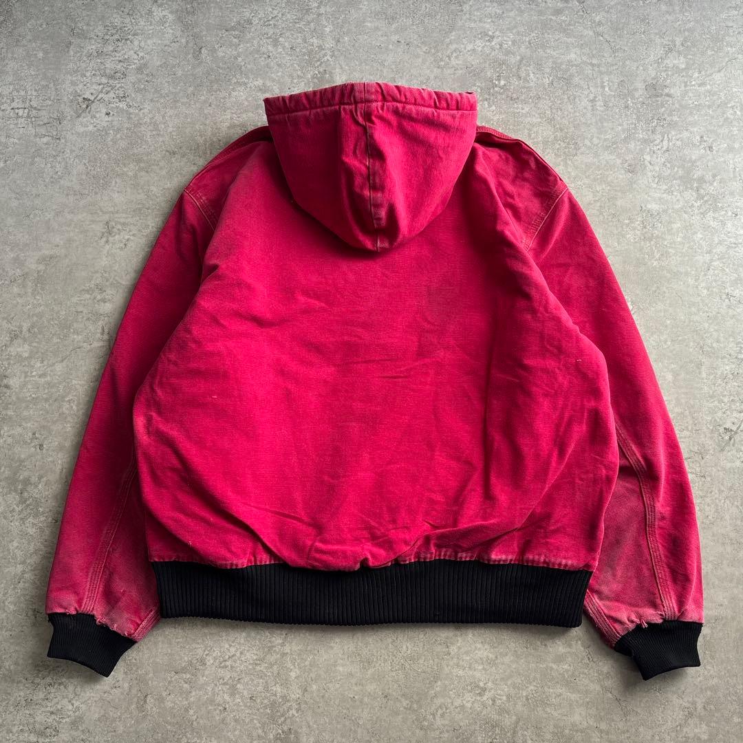 00's□carhartt【XL】アクティブジャケット フェード レッド ダック