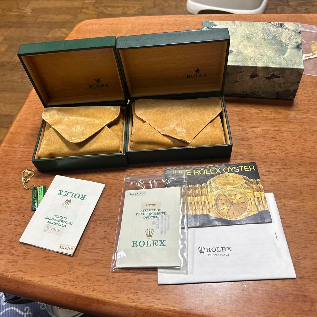 純正　ROLEX ヴィンテージ ロレックス　Rolex 時計の空箱セット２個