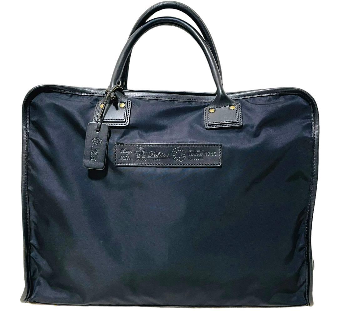 フェリージ/ブリーフケース/ビジネスバッグ/ブラック/ボストン/1710/良品