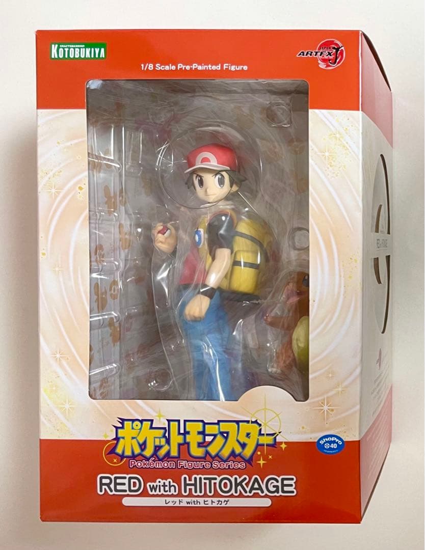 ポケモン レッド with ヒトカゲ フィギュア