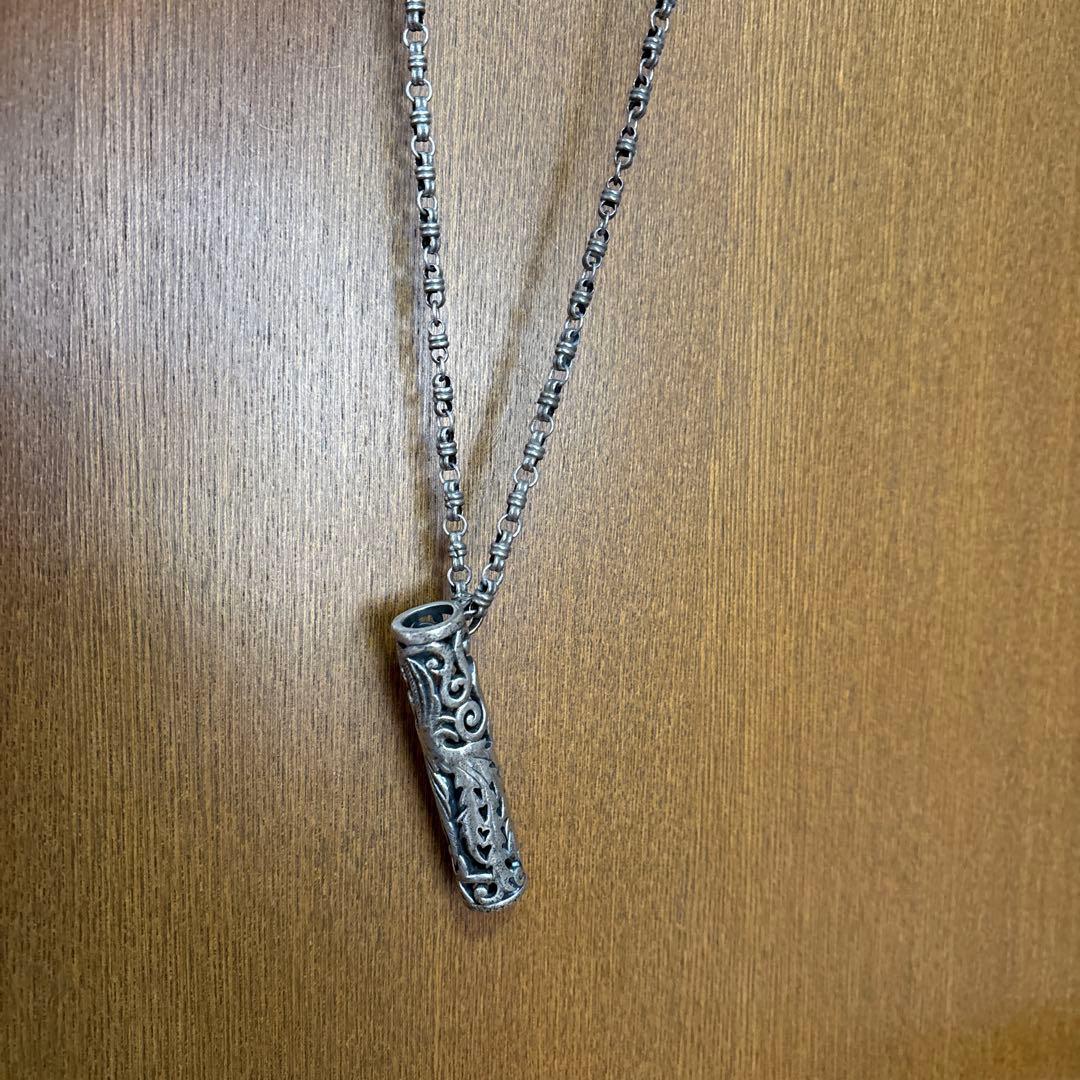 シルバーアクセサリー　シガレットケースネックレス