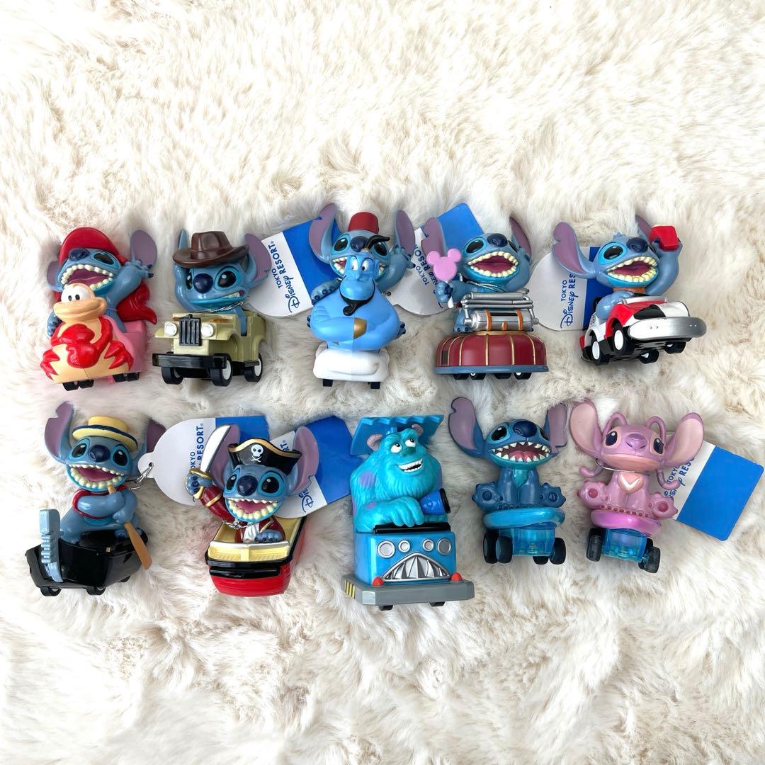 レア　未使用品　東京ディズニーリゾート　スティッチプルバックカー　10点まとめ
