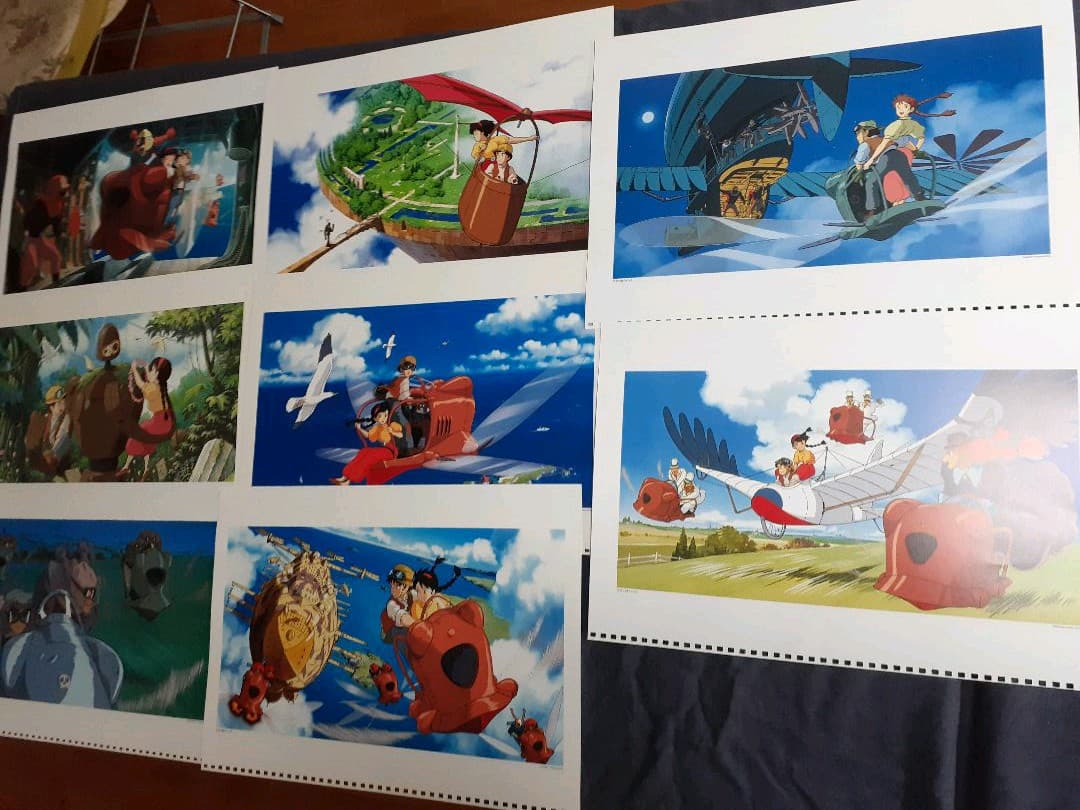 ️【2】天空の城ラピュタ　作品集　ジブリカレンダーGBL 1996年～収集完了 激レア】ジブリ 天空の城ラピュタ ポスター 宮崎駿 カレンダー 1999年