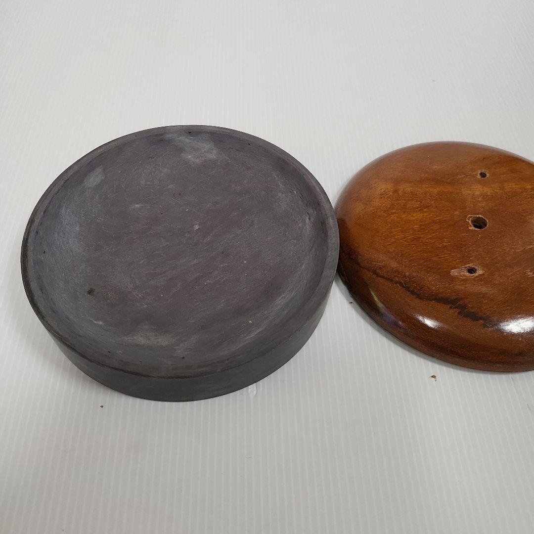 ま*つ様 老坑　端渓　円形硯