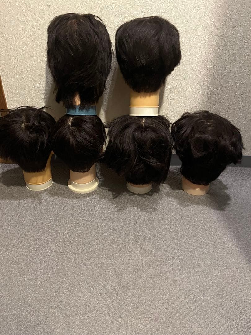 カットウィッグ カットウイック カットマネキン 美容師 理容師 6体送料
