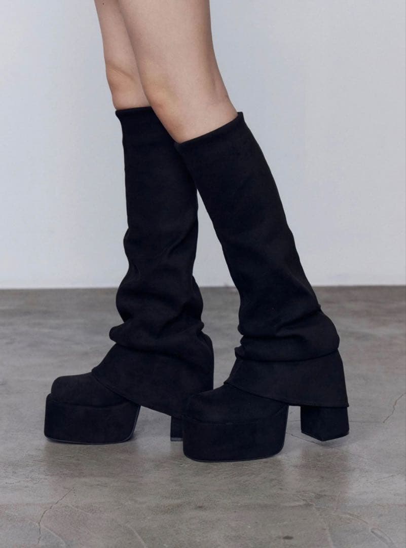 EMODA ルーズフレアカバーフィットブーツ S